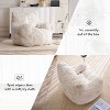 CAVINAS 37" Bean Bag Chair, Teddy Fabric Sofa Chair with Ergonomic Back and Memory Sponge, Cloud Couch for Living Room, Bedroom - 2 of 4