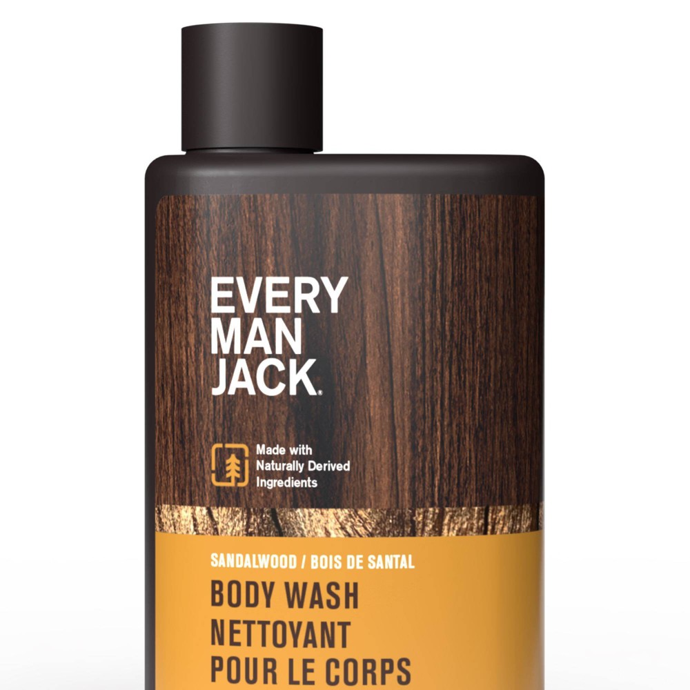 Photos - Shower Gel Every Man Jack Body Wash - Sandalwood - Trial Size - 3 fl oz