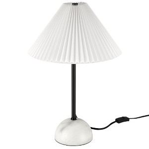 Modway Illusion Table Lamp – Black Dome Shade with Marble Base, Modern Desk or Nightstand Lighting Accent - 1 of 4