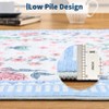 Farmhouse Floral Area Rugs Modern Vintage Flower Carpet for Bedroom Soft Non Slip Flower Carpet for Playroom Living Room - 4 of 4