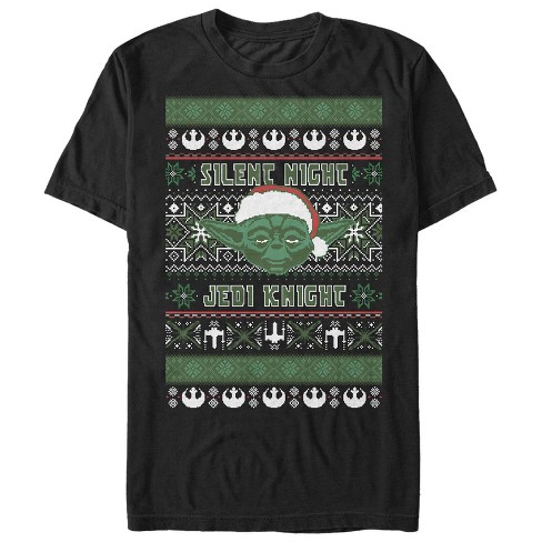 Men's Star Wars Ugly Christmas Yoda Silent Night T-Shirt - image 1 of 4