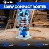 SILVEL Wood Router, 800W Wood Routers for Woodworking, 6.5Amp 1.25HP Hand Tool, 30000R/MIN Compact Edge Trimmer with 15 1/4" Router Bit Set, Blue - 4 of 4