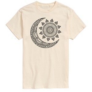 Men's - Instant Message - Decorative Sun Moon Short Sleeve Graphic T-Shirt - 1 of 4