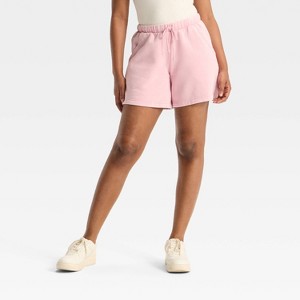 Women's Fleece Bermuda Mid-Rise Pull-On Shorts - Wild Fable™ - 1 of 3
