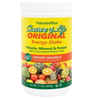 Source Of Life Energy Shake Creamy Granola by Nature's Plus  -  1.1 lbs Powder