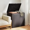 Maggift Deck Box, Outdoor Storage Box, Patio Gardening Tools, Water and UV Resistant for Patio, Garden, Lawn, Brown, 22.1"*17.1"*20.9" - 3 of 4