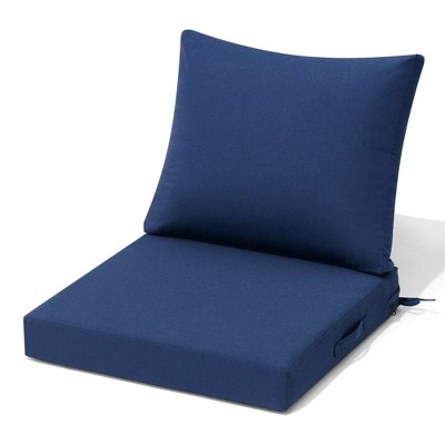 Crestlive Products Outdoor Deep Seat Cushion Set Patio Furniture Cushions with Removable Cover for Chair Sofa Couch
