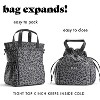 Drawstring Lunch Bag for Women, Complete Lunch Set with 2 Containers, Stain-Resistant, Leak-Resistant, Back to School Essential, Teacher Lunchbox - 4 of 4