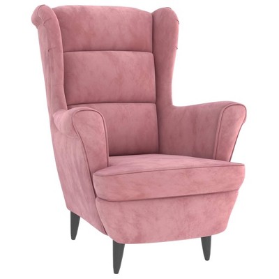 vidaXL Armchair in Retro Pink Velvet – Stylish Living Room Seating