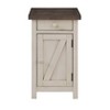 Bar Harbor 2.0 Chairside Cabinet Cream - Treasure Trove Accents: Pine Frame, MDF Book Match Veneer Top, No Assembly Required - 2 of 4