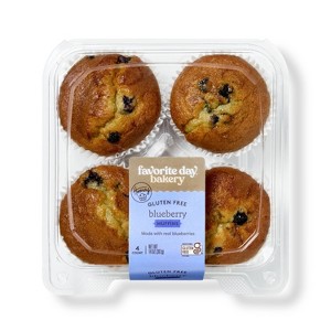 Spring Gluten Free Blueberry Muffins - 14oz/4ct - Favorite Day™ - 1 of 3