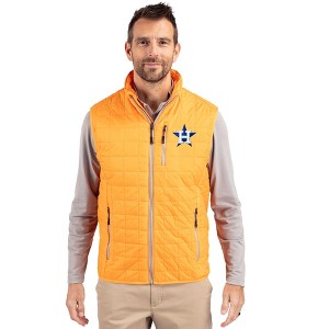 Houston Astros Cutter & Buck Rainier PrimaLoft® Mens Eco Insulated Full Zip Puffer Vest - 1 of 1