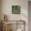 Monet - The Japanese Footbridge and the Water Lily Pool Giverny Canvas Impressionism Wall Art by Art Remedy Framed - 2 of 4