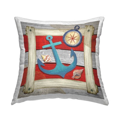 Stupell Industries Nautical Anchor Boating Compass, 18 x 18