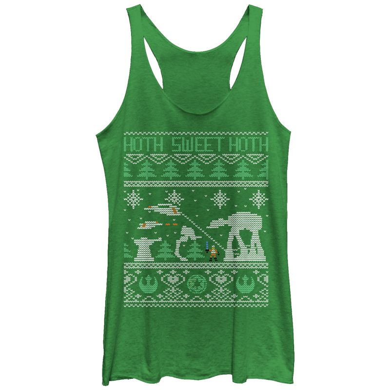 Women's Star Wars Ugly Christmas Hoth Sweet Hoth Racerback Tank Top, 1 of 4