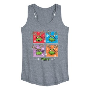 Women's - Teenage Mutant Ninja Turtles - Character Grid Graphic Racerback Tank - 1 of 4