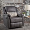 Upholstered Glider Recliner with Swivel Function and Plush Cushioning - 4 of 4