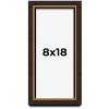 PosterPalooza | Panoramic Modern Shadow Box 1" Depth Brown Frame - UV Acrylic, Backing, Hanging Hardware - 2 of 4