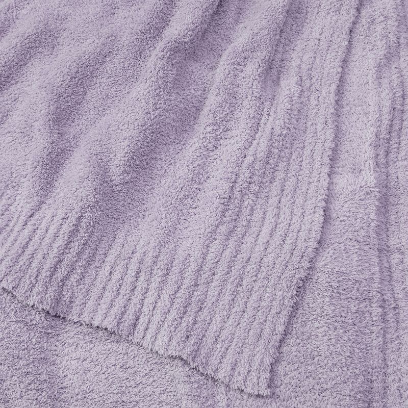 PAVILIA Plush Knit Throw Blanket for Couch Sofa Bed, Super Soft Fluffy Fuzzy Lightweight Warm Cozy All Season, 4 of 9