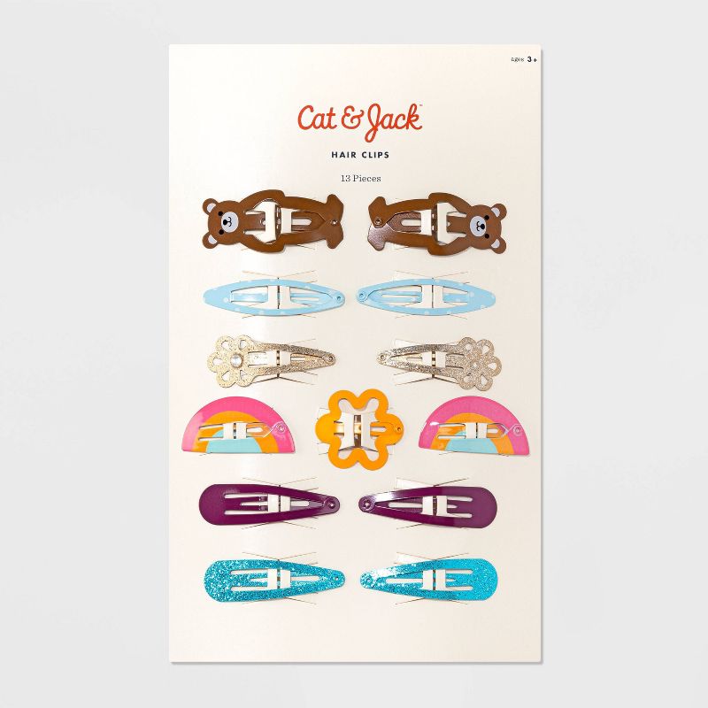 Toddler Girls&#39; 13pc Snap Hair Clips - Cat &#38; Jack&#8482;, 3 of 5