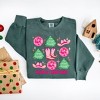 Simply Sage Market Women's  Garment Dyed Graphic Sweatshirt Cowgirl Christmas Chart - 2 of 2