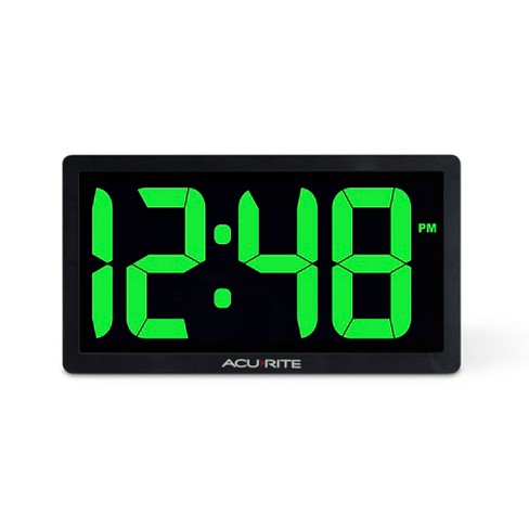 Digital Led Table Clock Green : Target