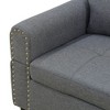 GlasFlength Sectional Sofas with Ottoman, Modern Large Modular Sectional Couch for Living Room, L Shape Upholstered Couch, Gray, Length 97.5" - 4 of 4