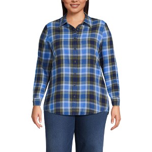 Lands' End Women's Flannel Shirt - 1 of 3