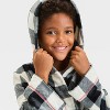 Boys' Buffalo Check Long Sleeve Robe - Cat & Jack™ Black/White - 3 of 3