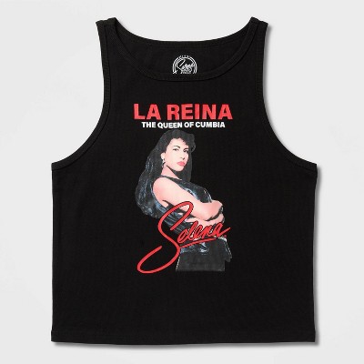 Latino Heritage Month Adult Selena Tank Top - Black