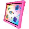 LINSAY 10.1"Octa Core  256GB Storage Android 15 Tablet with Pink Kids Defender Case and Back Pack - 3 of 4