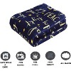 Elegant Comfort Super Soft Christmas Prints Blanket Home D¨¦cor, Warm Cozy Throws for Winter Bedding. - 4 of 4