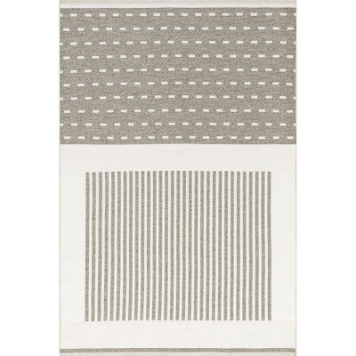 nuLOOM Ofeliya Versa Collection Reversible SuperiorWash Machine Washable Stain-Resistant Indoor Area Rug