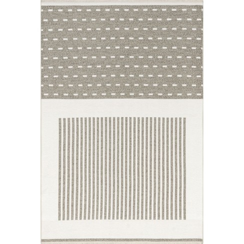 Nuloom Ofeliya Geometric Reversible Machine Washable Indoor Area Rug - image 1 of 4