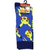 Pokemon Crew Socks Men's Pikachu Boltz & Expressions 1 Pair Socks for Shoe Size 8-12 Blue - 4 of 4