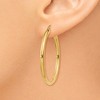 Black Bow Jewelry 2.5mm, 14k Yellow Gold Classic Round Hoop Earrings, 35mm (1 3/8 Inch) - 3 of 4