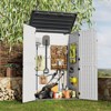 Resin Outdoor Storage Shed, 34/65 Cu Ft Outdoor Storage Cabinet, Waterproof Resin Storage - 4 of 4