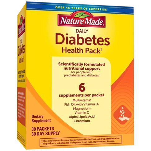 Nature Made Diabetes Health Pack With Epa And Dha - 30ct : Target