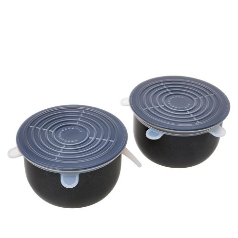 Curtis Stone 2-Pack Dura-Pan Mini Multi Cooker Pots with Lids, Black