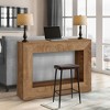 47" Farmhouse Console Table - Long Sofa Table Behind Couch, Wooden Entryway Table for Living Room, Hallway, Entrance, Rustic Rectangular Design - 4 of 4
