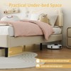 Bear-Shaped Twin Bed Frame for Kids, Velvet Upholstered Platform Bed with LED Light & Adjustable Height Headboard, No Box Spring Needed & Noise Free - 2 of 4