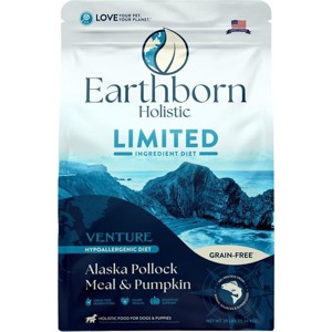 Earthborn Holistic Venture Limited Ingredient Alaska Pollock Meal & Pumpkin Grain-Free Dry Dog Food - 25 Lbs - 1 of 1