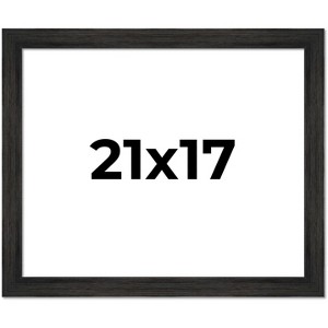 PosterPalooza | 21x17 Wide Barnwood Picture Frame, UV Acrylic, 6 Finishes - Grey, Brown, White, and Black - 1 of 4