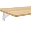 GlasFlength Folding Tables Wall Mounted Space Optimizing Surface Compact Simple Design for Multipurpose Rooms, Burly Wood, 45"*22"*6.5" - 3 of 4