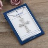 Anna-Kaci Silver Tone Crystal Rhinestone Cross Patonce Necklace with Message Card & Envelope Jewelry Gift - 3 of 4