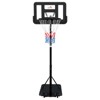 Racxily Adjustable Basketball Hoop 4.8-7.7ft - Portable & Wall-Mounted Backboard for Kids, Youth, Adults - Outdoor Driveway, Backyard Play - 2 of 4