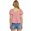 Women's Bubble Sleeve Babydoll Top - entro - 3 of 4