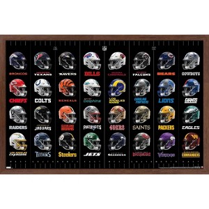 Trends International NFL League - Helmets 24 Framed Wall Poster Prints - 1 of 4