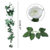 Unique Bargains Flower Silk Artificial Flowers Hanging Plants Vine Garland for Home - 2 of 4
