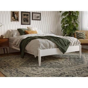 AFI Furnishings Pasadena 14 in Full Platform Bed Frame in White - 1 of 4